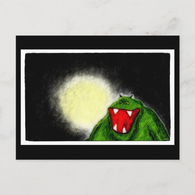 Nachtmonster Postkarte (Vorderseite)