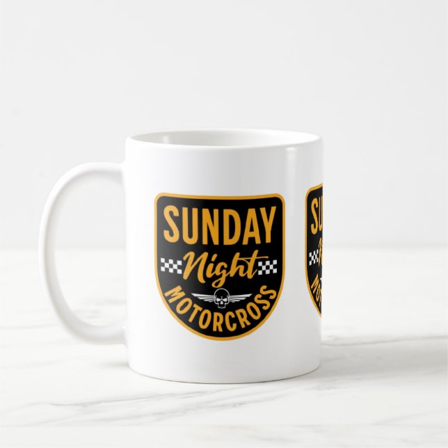 Nachtmotocross-Tasse Kaffeetasse (Links)