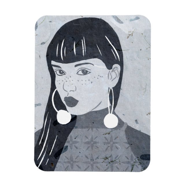 Nachtportrait Magnet (Vertikal)