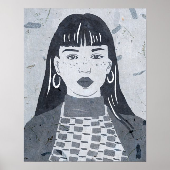 Nachtportrait Poster (Vorne)