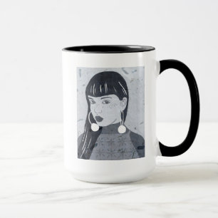 Nachtporträt-flüchtiger Blick Tasse