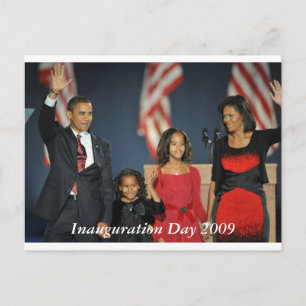 Nachtpostkarte für Obama und Familie Postkarte