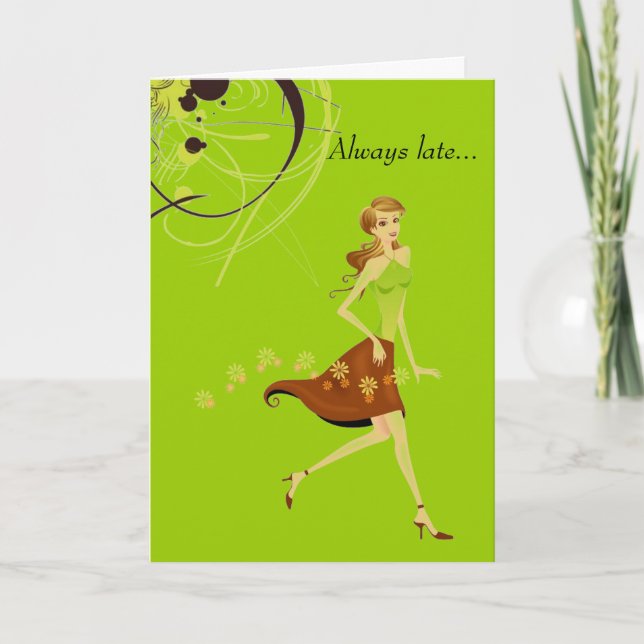 Nachträglicher Geburtstag Karte (Vorderseite)