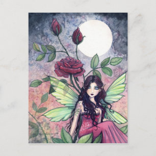 Nachtrose Fee Postkarte