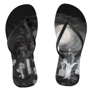 Nachts am Friedhof - Engel mit dem Teufel Flip Flops