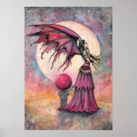 Nachts Fairy Fantasy Art von Molly Harrison