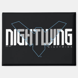 Nachts Hi-Tech-Name Graphic Magnet