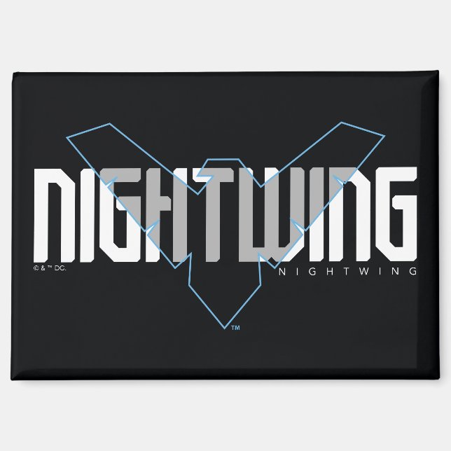Nachts Hi-Tech-Name Graphic Magnet (Vorderseite)