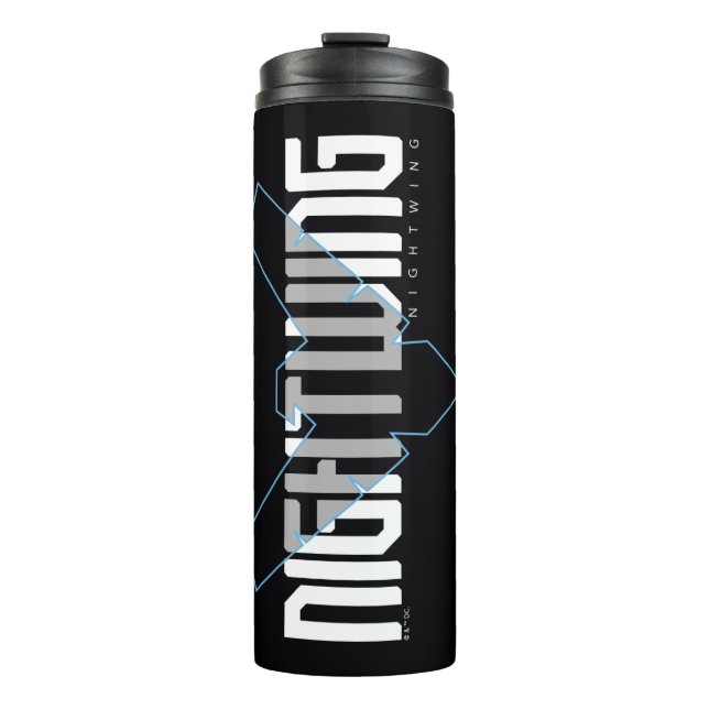 Nachts Hi-Tech-Name Graphic Thermosbecher (Vorderseite)