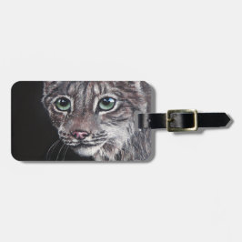 Nachts Lynx Gepäckanhänger