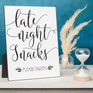 Nachts Snacks Fevor Sign Fotoplatte