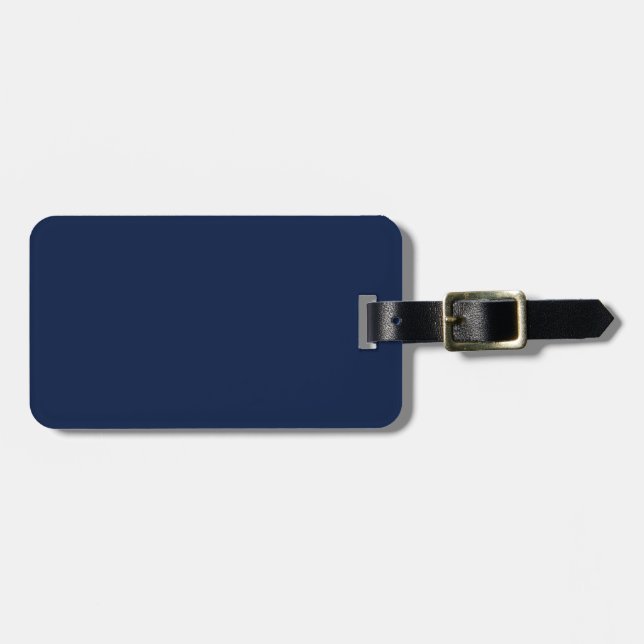 Nachtsblau Gepäckanhänger (Vorderseite horizontal)