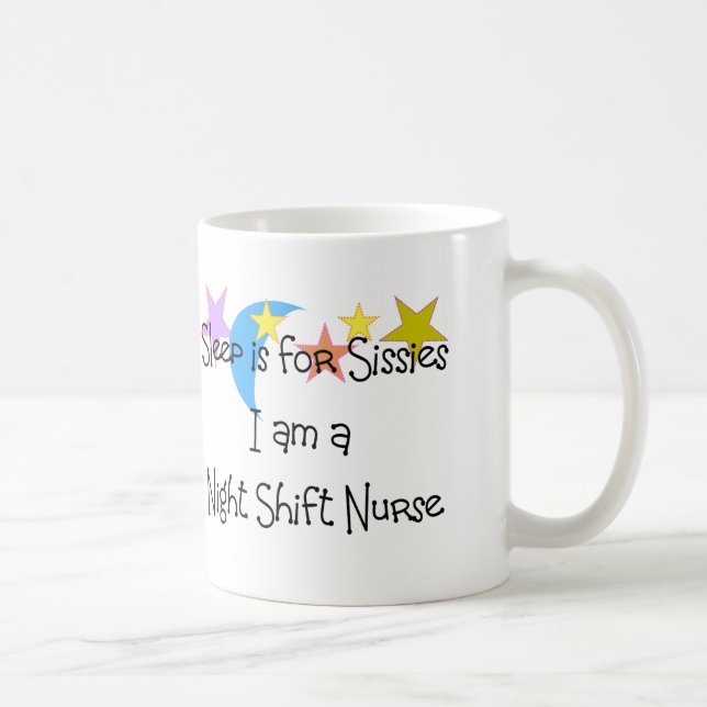 Nachtschicht-Krankenschwester-Geschenke Kaffeetasse (Rechts)