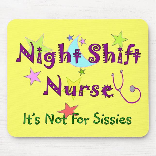 Nachtschicht-Krankenschwester NICHT FÜR WEICHLINGE Mousepad (Vorne)