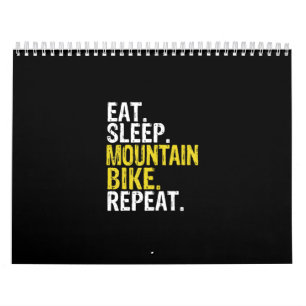 Nachtschlaf Mountainbike Wiederholung Geschenk Kalender