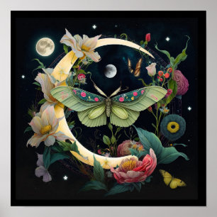 Nachtschmetterling Poster