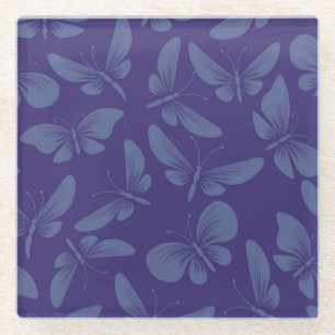 Nachtschmetterlinge Glasuntersetzer