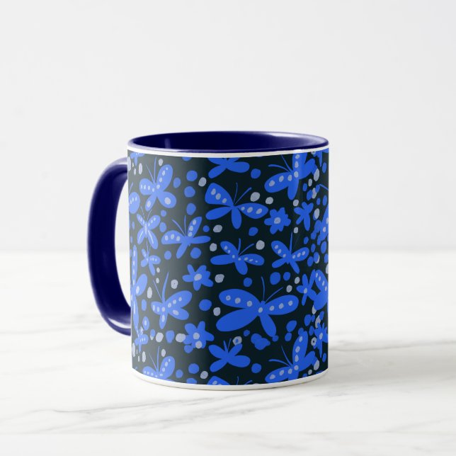Nachtschmetterlinge Tasse (Vorderseite Links)