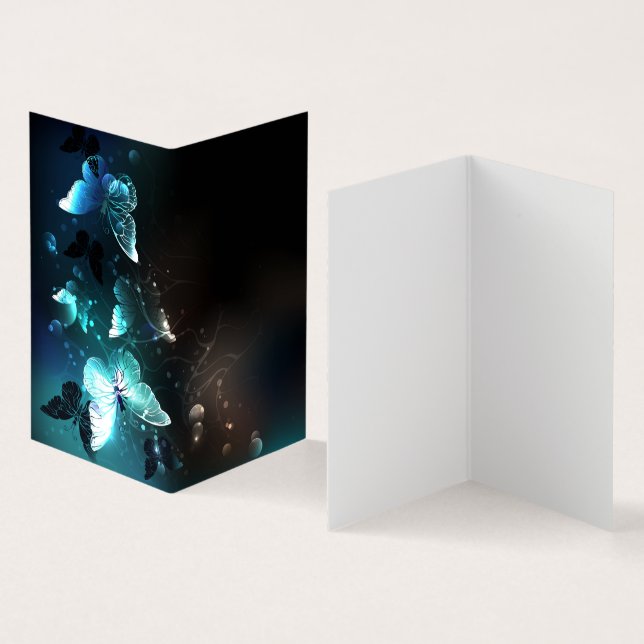 Nachtschmetterlinge Visitenkarten (Innenseite und Außenseite)