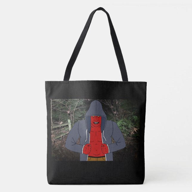 Nachtschrei (mit Hintergrund) Tasche (Vorderseite)