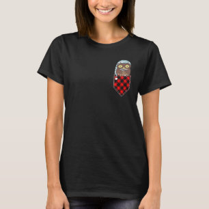 Nachtschüssel Niedlich Retro Roter Karierter Kaffe T-Shirt