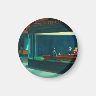 Nachtschwärmer Edward Hopper Magnet