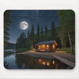 Nachtschwärmer im Wald Mousepad