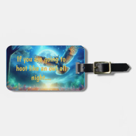 Nachtschwärmer und Morgenadler: Celestial Journeys Gepäckanhänger