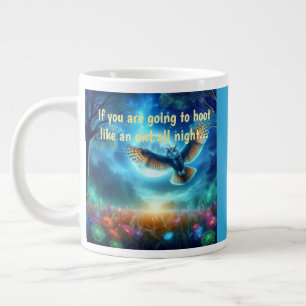 Nachtschwärmer und Morgenadler: Celestial Journeys Jumbo-Tasse