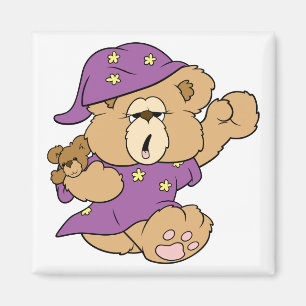 Nachtschwärmerei niedlicher Teddybärendesign Magnet