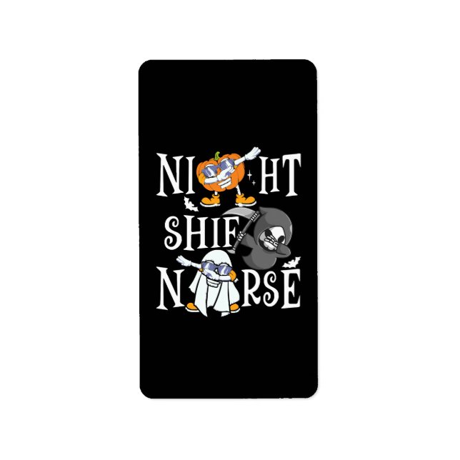 Nachtschwester Adressaufkleber (Vorne)