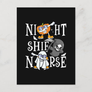 Nachtschwester Postkarte