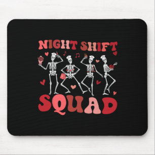 Nachtschwester-Team-Krankenschwestern Lustiges Ske Mousepad