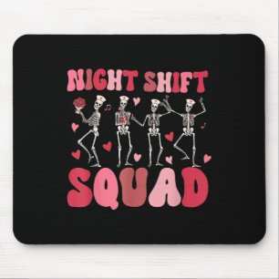Nachtschwester-Team Krankenschwestern Skelett Tanz Mousepad