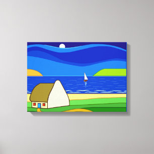 Nachtsegeln Canvas Print Leinwanddruck