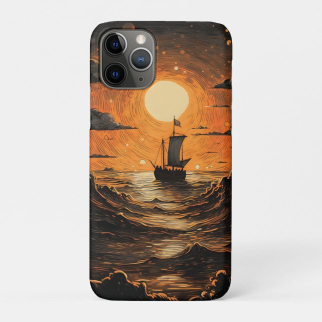 Nachtsegeln Case-Mate iPhone Hülle (Rückseite)