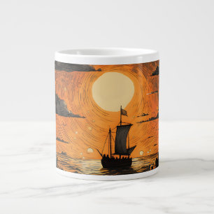 Nachtsegeln Jumbo-Tasse