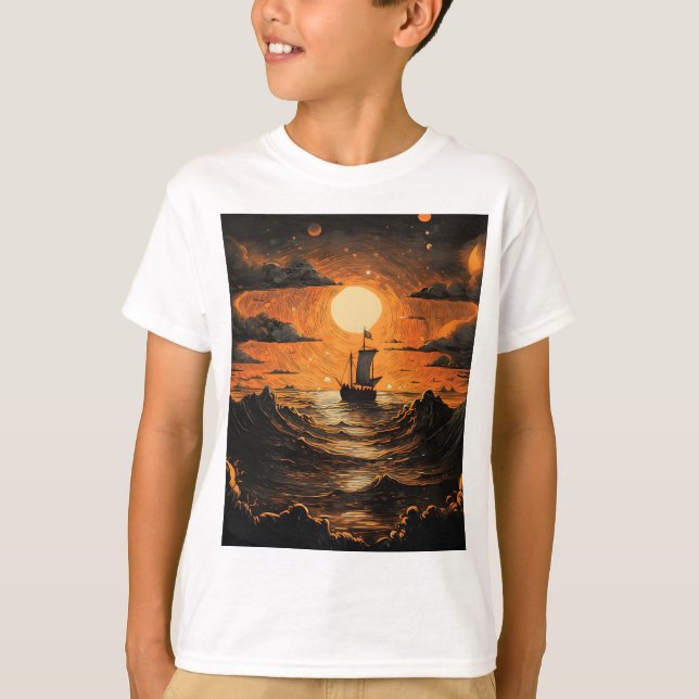 Nachtsegeln T-Shirt (Vorderseite)