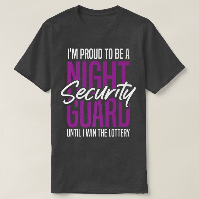Nachtsicherheitsgarde LotteryOfficer-Sicherheitsga T-Shirt (Design vorne)