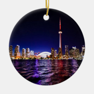 NachtSkyline Torontos, Kanada Keramikornament