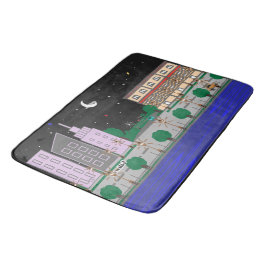 Nachtstadt Badematte