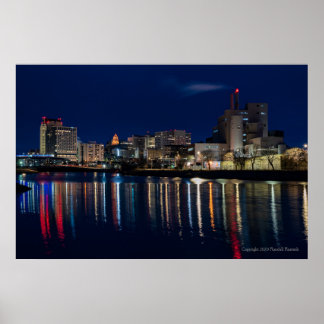 Nachtstadt Rochester, Minnesota Poster