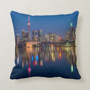 Nachtstadt Toronto Kanada Kissen