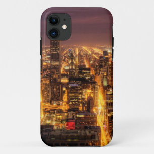 NachtStadtbild von Chicago Case-Mate iPhone Hülle