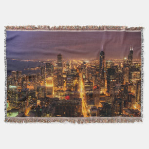 NachtStadtbild von Chicago Decke