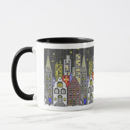Nachtstädtische Tasse