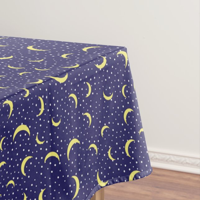 Nachtstars & Gold Halbmond Muster Rectangle Tischdecke (Beispiel)