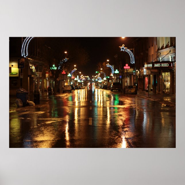 Nachtstraße Poster (Vorne)
