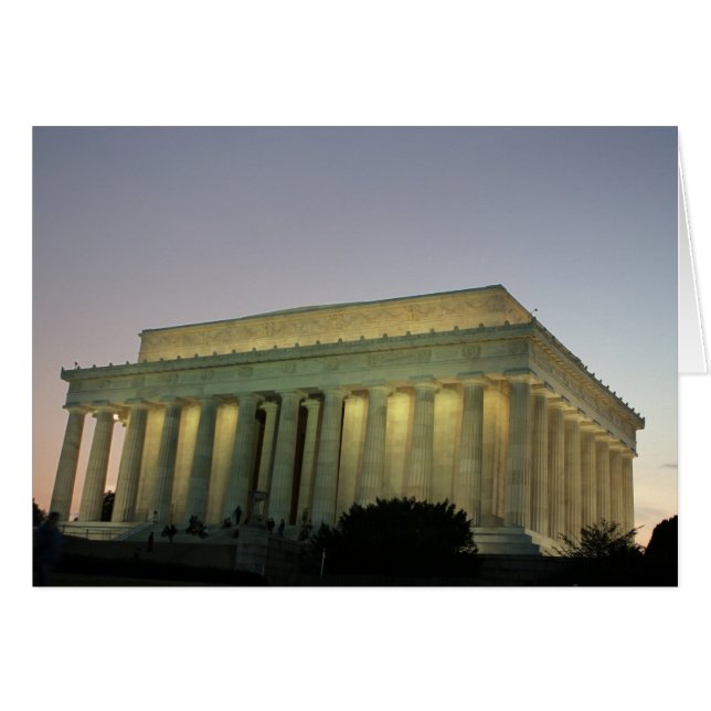 Nachtszene Lincolns Memeorial (Vorderseite (Horizontal))