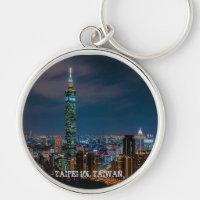 Nachtszene von Taipeh 101, Taiwan